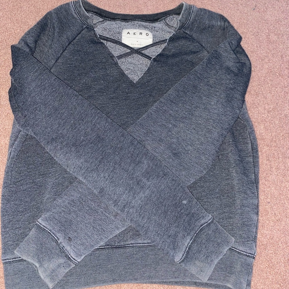dark grey v neck